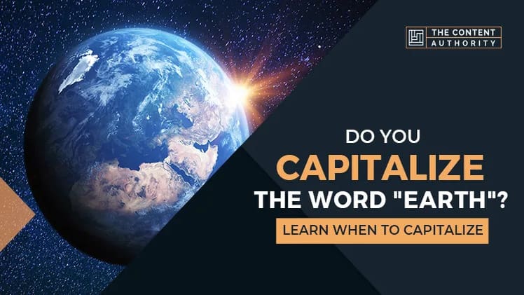 Should Planet Earth Be Capitalized