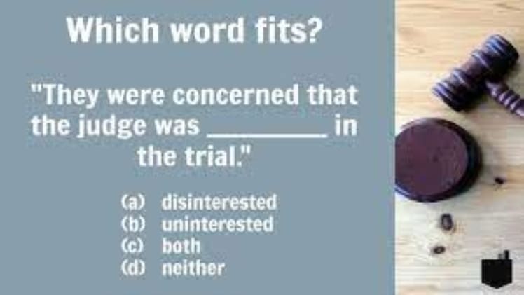 Can You Use Disinterested In A Sentence